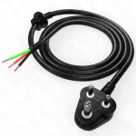 46 inch 3 pin power cable mains cord – 5A to 250V full copper