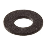 Black fiber washer – strong non-conductive fiber, 7–10 mm