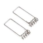 Downlight panel lamp spring clip loops