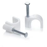 Electrical cable clip unit 4mm round (pack of 100)