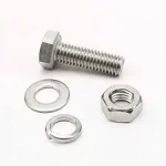 SYLIX 10MM Hex head stainless steel bolt with nut and flat washer 30MM